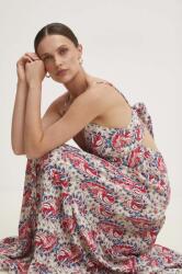 ANSWEAR rochie culoarea roz, maxi, evazată BMYH-SSD02U_30X (18320.TMS)