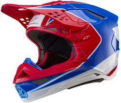 Alpinestars Supertech S-M10 Aeon motokrossz bukósisak fluo piros-kék