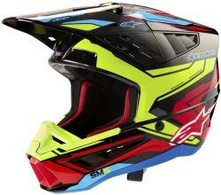 Alpinestars S-M5 Action 2 motokrossz bukósisak fluo sárga-fluo piros