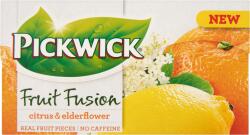 Pickwick Fruit Fusion gyümölcstea citrom- és narancshéjjal és bodzavirággal ízesítve 20 filter 40 g - ecofamily