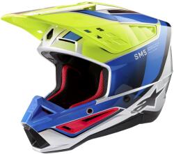Alpinestars S-M5 Sail motokrossz bukósisak fluo sárga-kék-ezüst