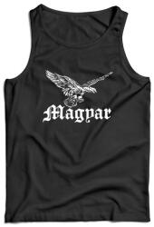 DRAGOWA férfi ujjatlan trikó magyar turul, fekete 160g/m2