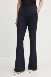 BOSS pantaloni femei, culoarea albastru marin, evazati, high waist, 50505943 PPYH-SPD1B2_59X (50505943)