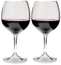 GSI Outdoors Pahare pliabile din plastic pentru vin roșu 2 × 444 ml Pahar