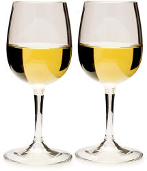 GSI Outdoors Set de 2 pahare de vin alb pliabile din plastic 2 × 275 ml Pahar