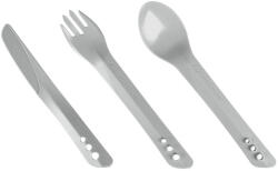 LIFEVENTURE tacâmuri din plastic Set de tacâmuri Ellipse, gri deschis Tacam