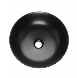 INVENA Dokos kerámia mosdótál 39, 5 cm, fél-matt fekete CE-19-005-C (CE-19-005-C) - szaniteronline