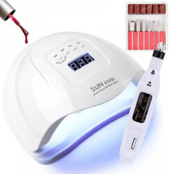  SUN X5 PLUS UV/LED műkörmös lámpa mini csiszológéppel - Fehér (SNN-3369-white)