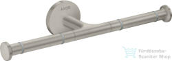Hansgrohe AXOR UNIVERSAL CIRCULAR fali dupla wc papír tartó, rozsdamentes acél hatású 42857800 (42857800)