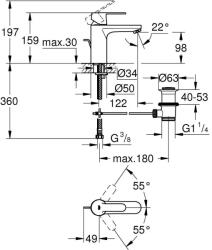 GROHE Get Egykaros mosdócsaptelep M