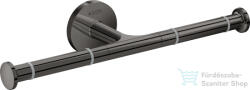Hansgrohe AXOR UNIVERSAL CIRCULAR fali dupla wc papír tartó, polírozott fekete króm 42857330 (42857330)