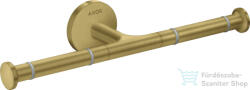 Hansgrohe AXOR UNIVERSAL CIRCULAR fali dupla wc papír tartó, szálcsiszolt sárgaréz hatású 42857950 (42857950)