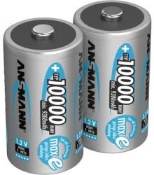 Ansmann Góliát akku D NiMH, 1, 2V 10000 mAh, 2 db, Ansmann maxE HR20, LR20, D, AM1, XL, MN1300, 813, E95, LR20N, 13A