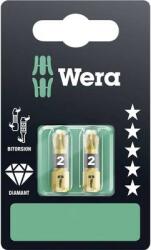 Wera 2 darabos 855/1 BDC PZ kereszthornyú-PZ 2 Bit 05073339001 Pozidriv Hossz: 25 mm - conrad