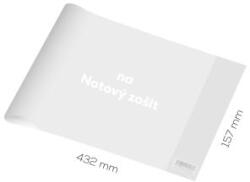 JUNIOR Kottaborító PVC 432x157 mm, vastag 120 mikron / átlátszó, 1 db