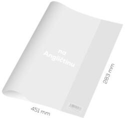 JUNIOR Angol borító PVC 451x283 mm, vastag 120 mikron / átlátszó, 1 db