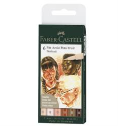 Faber-Castell Művész filc készlet 6db-os FABER Pitt soft brush Portrait B 167167 (167167)