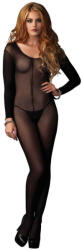 Leg Avenue 728297 Sheer Long Sleeves fekete cicaruha O/S