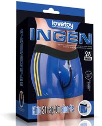 Lovetoy Chic Strap-On shorts L/XL (40 - 43 inch waist) Blue