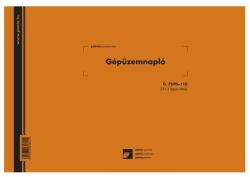  D. 7570-110 A4 25x3lap fekvő "Gépüzemnapló" nyomtatvány (D.7570-110) - tintasziget