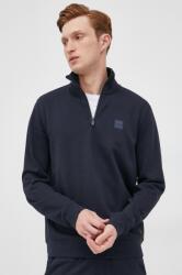 BOSS Orange BOSS pamut melegítőfelső Boss Casual sötétkék, férfi, sima - sötétkék XXL