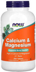 NOW Calciu si Magneziu 2: 1 Raport, Now Foods, 250 tablete