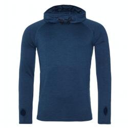 Just Cool Hanorac cu guler înalt și glugă pentru bărbați Cool - Albastru închis prespălat | XL (JC037-1000209681)