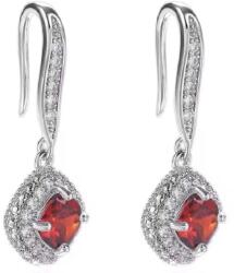 PA-32646 Fülbevaló - Ezüst/Piros