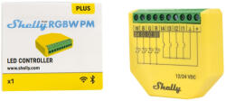 Shelly PLUS RGBW PM - Wi-Fi + Bluetooth RGBW LED szalag okosvezérlés (ALL-REL-PLUSRGBWPM) - otthonokosabban