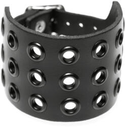 Black & Metal Brățară inel - Negru - BWZ-698