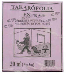  Takarófólia lépésálló extra 4x5 m 20nm - papir-bolt