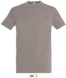 SOL'S Férfi IMPERIAL környakas rövid ujjú pamut póló, SOL'S SO11500, Light Grey-2XL (so11500lgr-2xl)