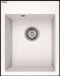 Laveo PICO egymedencés fehér mosogató helytakarékos szifonnal (SRO_610Y) - mosibolt