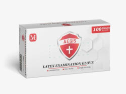 Gumikesztyű latex púderes M 100 db/doboz_AEGIS - iroszer24