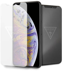 GUESS Edzett üveg GUTGMI65TR iPhone Xs Max láthatatlan logós kijelzővédő fólia