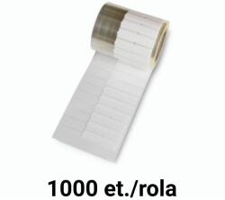 ZINTA Ролки с бели етикети за бижута 2x22x10mm, 1000 ет. /ролка, прозрачна опашка (72X10X1000-BIJU-FILTS)