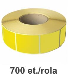 ZINTA Ролка жълти термоетикети ZINTA 148x210mm A5, 700 ет. /ролка (148X210X700-TH-YEL)