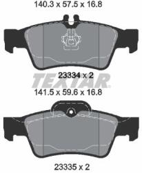 TEXTAR set placute frana, frana disc TEXTAR 2333403 - automobilus