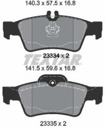 TEXTAR set placute frana, frana disc TEXTAR Q+ 2333403 (2333403)