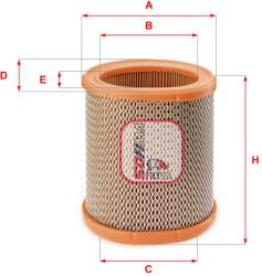 SOFIMA Filtru aer SOFIMA S 7258 A (S 7258 A) - automobilus