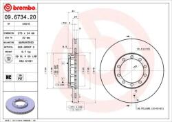 BREMBO Disc frana BREMBO PRIME LINE 09.6734. 20 (09.6734.20)