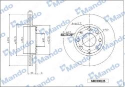 MANDO Disc frana MANDO MBC030125