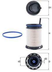 MAHLE filtru combustibil MAHLE KX 494D (KX 494D) - automobilus