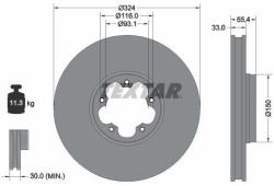TEXTAR Disc frana TEXTAR PRO 92347103 (92347103)