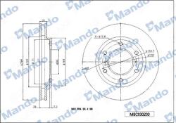 MANDO Disc frana MANDO MBC030203