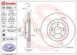 BREMBO Disc frana BREMBO PRIME LINE - UV Coated 09. D625.11 (09.D625.11)