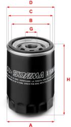 SOFIMA Filtru ulei SOFIMA S 1530 R (S 1530 R) - automobilus