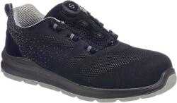 Portwest FT08 - Compositelite Wire Lace Safety Trainer kötött védőcipő S1P, fekete/szürke (FT08BGY48)