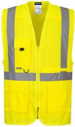 Portwest C357 - Hi-Vis Executive mellény tablet zsebbel, sárga (C357YER4XL) - munkavedelmed