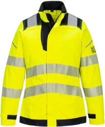 Portwest FR715 - PW3 FR Modaflame Hi-Vis női lángálló kabát, sárga/fekete (FR715YBRS)
